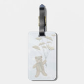 Étiquette À Bagage Ours aux papillons du livre 3 (Dos Vertical)