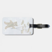 Étiquette À Bagage Ours aux papillons du livre 3 (Dos horizontal)