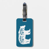 Étiquette À Bagage Ours avant Royal Virginia (Dos Vertical)