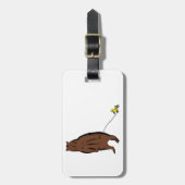 Étiquette À Bagage Ours avec le canard en caoutchouc (Devant Vertical)