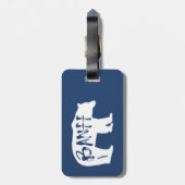 Étiquette À Bagage Ours Banff (Dos Vertical)