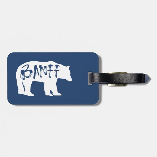 Étiquette À Bagage Ours Banff (Dos horizontal)