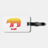 Étiquette À Bagage Ours Banff (Dos horizontal)