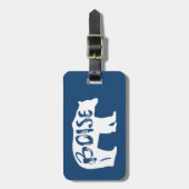 Étiquette À Bagage Ours Boise Idaho (Devant Vertical)