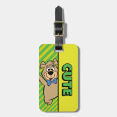 Étiquette À Bagage Ours Boo-Boo mignon (Devant Vertical)