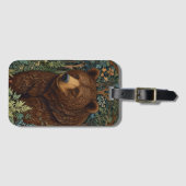 Étiquette À Bagage Ours brun rustique rétro (Devant Horizontal)
