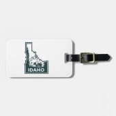 Étiquette À Bagage Ours Carte Idaho (Devant horizontal)