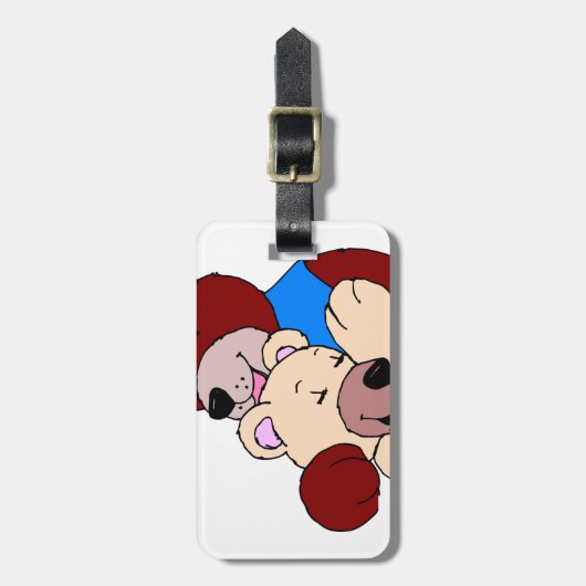 Étiquette À Bagage Ours Croustillants (Devant Vertical)