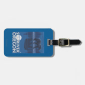 Étiquette À Bagage Ours dans le clair de lune - rivière de Sun, (Devant horizontal)