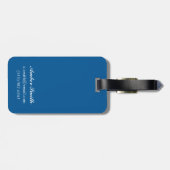 Étiquette À Bagage Ours dans le clair de lune - Washington (Dos horizontal)