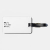 Étiquette À Bagage Ours de bébé - bleu (Dos horizontal)