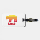 Étiquette À Bagage Ours de capture (Dos horizontal)