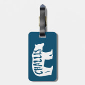 Étiquette À Bagage Ours de Challis Idaho (Dos Vertical)