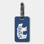 Étiquette À Bagage Ours de fumée (Dos Vertical)