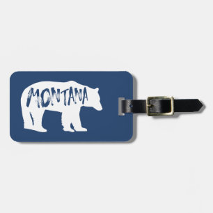 Étiquette À Bagage Ours de Montana