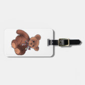 Étiquette À Bagage Ours de nounours Brown (Devant horizontal)