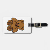 Étiquette À Bagage Ours de nounours Brown (Devant horizontal)