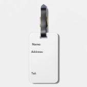 Étiquette À Bagage Ours de nounours Brown (Dos Vertical)