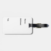 Étiquette À Bagage Ours de nounours Brown (Dos horizontal)