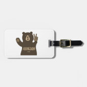Étiquette À Bagage Ours de paix de la Virginie d'Abingdon (Devant horizontal)