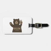 Étiquette À Bagage Ours de paix Revelstoke Colombie-Britannique (Devant horizontal)