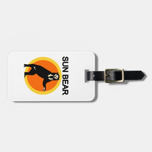 Étiquette À Bagage Ours de Sun (Devant horizontal)