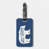 Étiquette À Bagage Ours de Virginie occidentale (Dos Vertical)