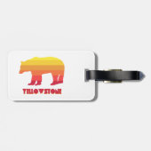 Étiquette À Bagage Ours de Yellowstone (Dos horizontal)