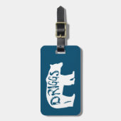 Étiquette À Bagage Ours Driggs Idaho (Devant Vertical)