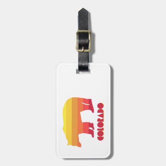 Étiquette À Bagage Ours du Colorado (Devant Vertical)