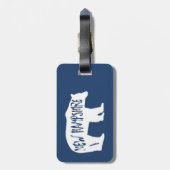 Étiquette À Bagage Ours du New Hampshire (Dos Vertical)