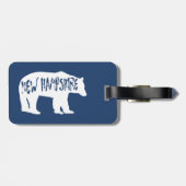 Étiquette À Bagage Ours du New Hampshire (Dos horizontal)