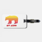 Étiquette À Bagage Ours du Nouveau-Mexique (Dos horizontal)