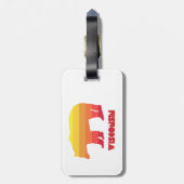 Étiquette À Bagage Ours du Wisconsin (Dos Vertical)