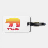Étiquette À Bagage Ours du Wyoming (Dos horizontal)