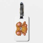 Étiquette À Bagage Ours en peluche à l'envers (Dos Vertical)