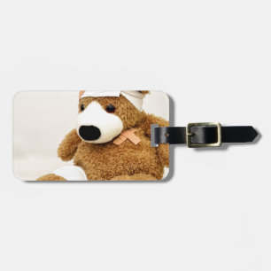 Étiquette À Bagage ours en peluche animal personnalisé sur mesure