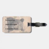 Étiquette À Bagage Ours gris CUB (Dos horizontal)