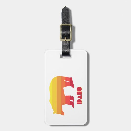 Étiquette À Bagage Ours Idaho (Devant Vertical)