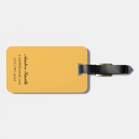 Étiquette À Bagage Ours noir dans la forêt - Pétersbourg, Alaska (Dos horizontal)