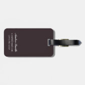 Étiquette À Bagage Ours noir dans la forêt - Pétersbourg, Alaska (Dos horizontal)