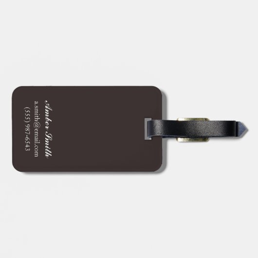 Étiquette À Bagage Ours noir dans la forêt - Seward, Alaska (Dos horizontal)