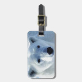 Étiquette À Bagage Ours polaire (Devant Vertical)