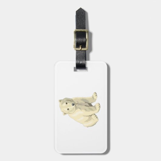 Étiquette À Bagage Ours polaire (Devant Vertical)