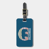 Étiquette À Bagage Ours Rétro Breckenridge Colorado (Devant Vertical)