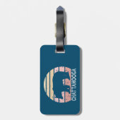 Étiquette À Bagage Ours rétro Chattanooga Tennessee (Dos Vertical)