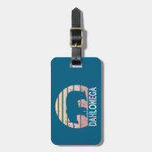 Étiquette À Bagage Ours rétro Dahlonega Georgia (Devant Vertical)