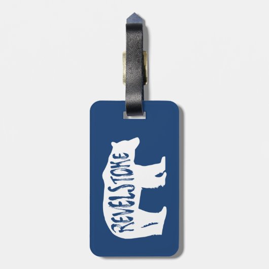 Étiquette À Bagage Ours Revelstoke (Dos Vertical)