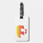 Étiquette À Bagage Ours Utah (Dos Vertical)