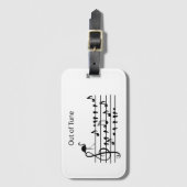 Étiquette À Bagage Out of Tune Flamingo (Devant Vertical)